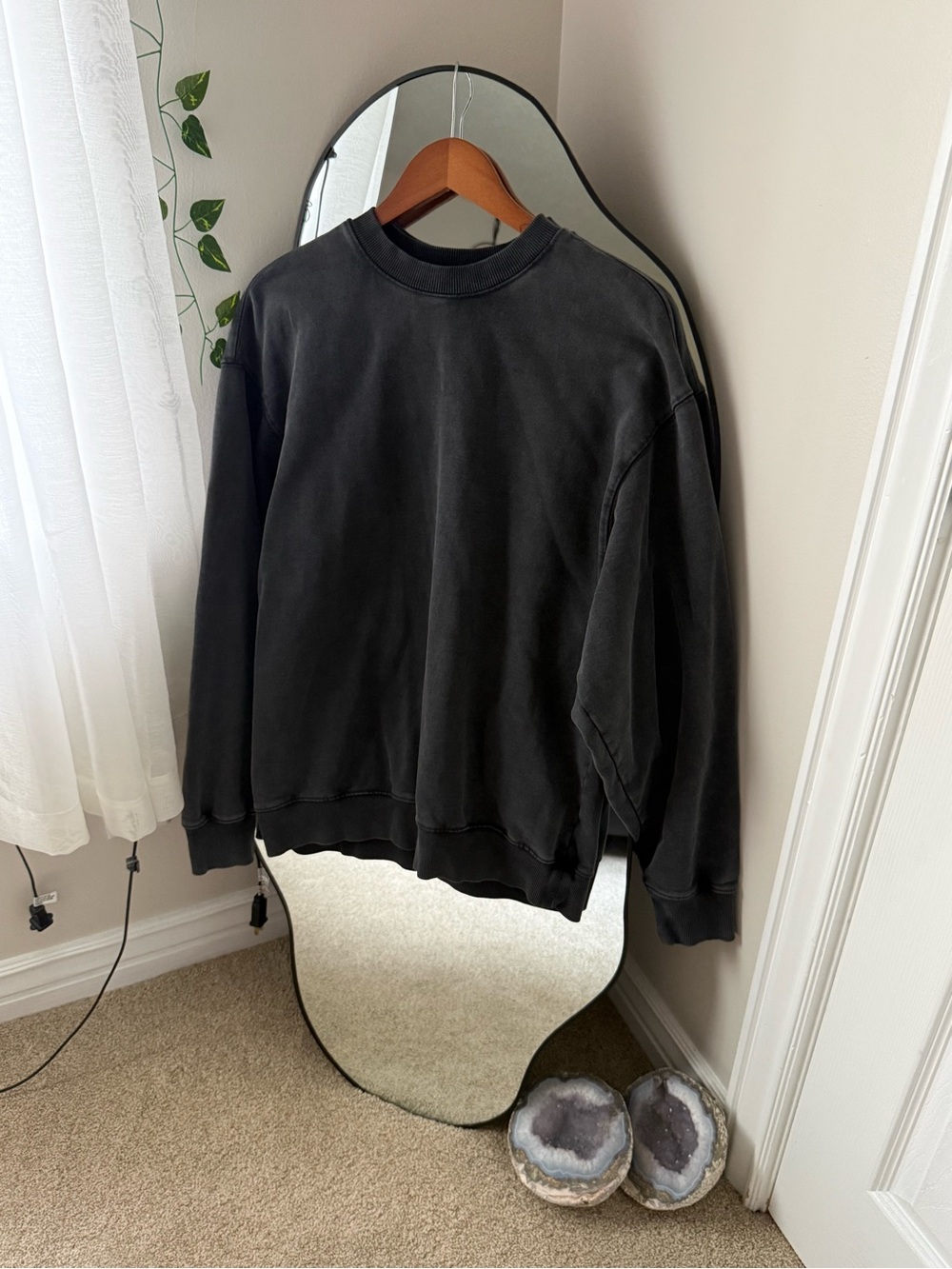 Skims Oversized Charcoal Sweater